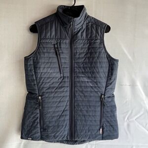 Storm Creek Womens Thermolite Quilted Full Zip Vest Navy Blue Small Style 3125